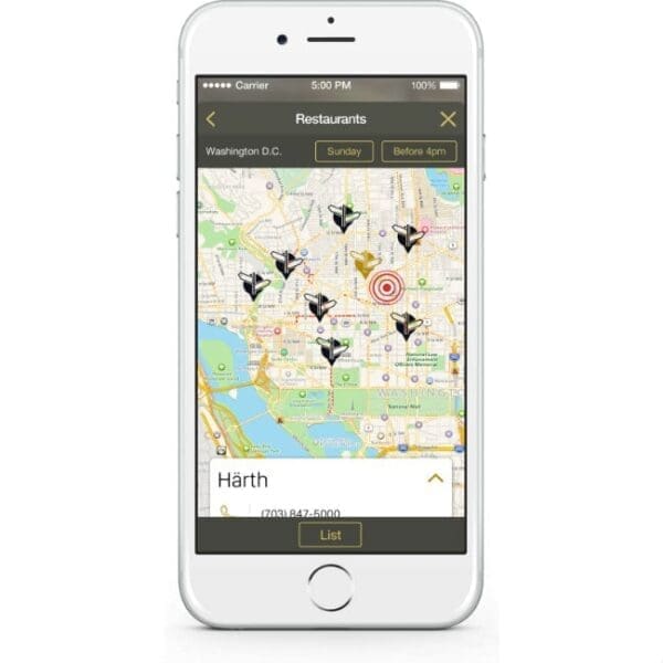 View a map of top venues most frequented by Uber riders with 'Local Scene'