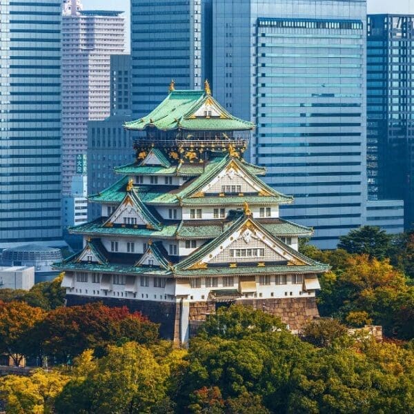 Osaka Castle in in Chūō-ku, Osaka, Japan