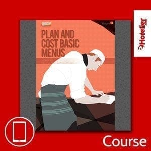 Plan and cost basic menus - course