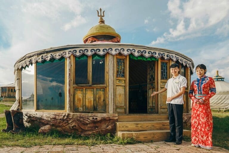 Dining-in-a-Yurt-with-Shangri-La-Service