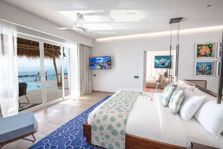 Emerald Maldives Resort and Spa bedroom