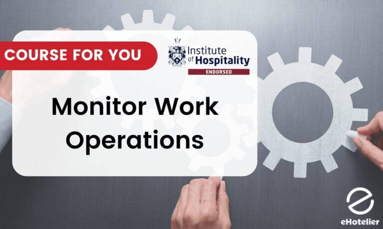 Monitor work operations