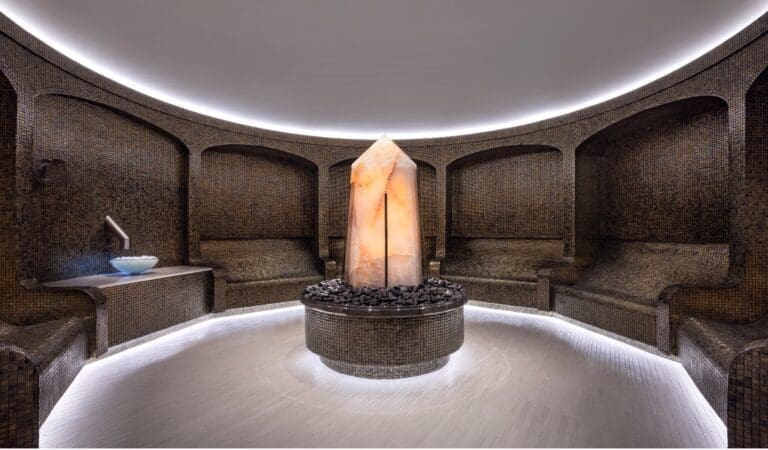 Crystal Laconium with salt therapy at Awana Spa