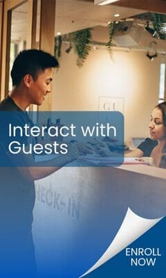 Interact with guests