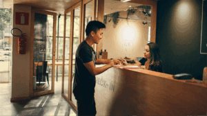 Interact with guests