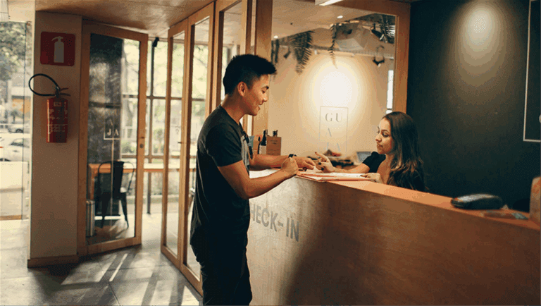 Interact with guests